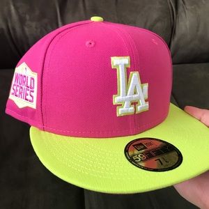 New Era Los Angeles Dodgers 2020 World Series Patch 59FIFTY Fitted Hat 7 3/8
